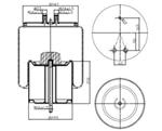 287.1.600 TORPRESS CELLA MEMBRANA MOLLA PNEUMATICA D287/C RVI MAGNUM PREMIUM METAL 5001832067