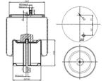 287.1.602 TORPRESS CELLA MEMBRANA MOLLA PNEUMATICA D287/C RVI MAGNUM PREMIUM VOLVO 5010600328 