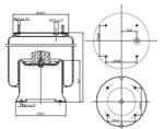287.4.600 TORPRESS CELLA MEMBRANA MOLLA PNEUMATICA D287/C SAF 3229001300