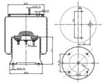 287.4.601/1 TORPRESS CELLA MEMBRANA MOLLA PNEUMATICA D287/C SAF 3228003000 