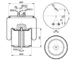 287.1.540 TORPRESS CELLA MEMBRANA MOLLA PNEUMATICA D287/C RVI PISTONE METALLO 5010239971 