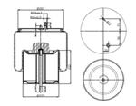 287.1.541 TORPRESS CELLA MEMBRANA MOLLA PNEUMATICA D287/E RVI MAGNUM POSTERIORE 5010557356 