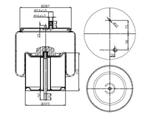 287.1.542 TORPRESS CELLA MEMBRANA MOLLA PNEUMATICA D287/E RVI VOLVO 5010600439 