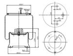 287.4.540 TORPRESS CELLA MEMBRANA MOLLA PNEUMATICA D287/E SCHMITZ WEWELER 015323 