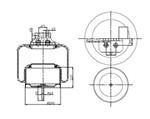 290.1.394 TORPRESS CELLA MEMBRANA MOLLA PNEUMATICA D290/B IVECO EUROTECH EUROSTAR 41026256 