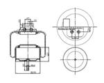 290.1.399 TORPRESS CELLA MEMBRANA MOLLA PNEUMATICA D290/B IVECO STRALIS DX 41031243 