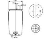 292.0.531 TORPRESS CELLA MOLLA PNEUMATICA MEMBRANA C292+PIATTO BPW 36 SEMICOMPLETA 05.429.40.01.0 