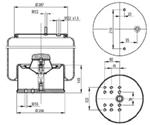 TORPRESS CELLA MEMBRANA MOLLA BPW 36K COMPLETA PISTONE METALLO