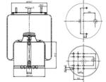 TORPRESS CELLA MEMBRANA MOLLA PNEUMATICA C292/B BPW 36-1 COMPLETA