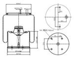 292.1.533 TORPRESS CELLA MOLLA PNEUMATICA MEMBRANA ART.C292/S ASSALI GIGANT  NEW TYPE 247103 