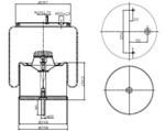 292.1.534 TORPRESS CELLA MOLLA PNEUMATICA MEMBRANA ART. C292/S ASSALI GIGANT OLD TYPE 166217 