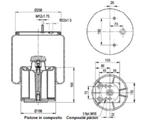 TORPRESS CELLA MEMBRANA MOLLA C293 BPW 30 COMPLETA PISTONE COMPOSITO