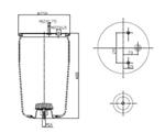 293.0.411 TORPRESS CELLA MOLLA PNEUMATICA MEMBRANA C293/A+PIATTO BPW 30K SEMICOMPLETA 542940910 