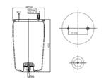 TORPRESS CELLA MOLLA PNEUMATICA MEMBRANA C293/A+PIATTO BPW 30K SEMICOMPLETA