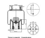 294.2.450 TORPRESS CELLA MEMBRANA MOLLA PNEUMATICA C294 MERITOR TAMPONE IN GOMMA COD 2942450