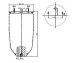 TORPRESS CELLA MEMBRANA MOLLA PNEUMATICA D294/D MERCEDES ROR MERITOR