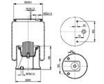 TORPRESS CELLA MEMBRANA MOLLA PNEUMATICA C295 VIBERTI-ZORZI COD 42402006