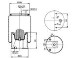 TORPRESS CELLA MEMBRANA MOLLA PNEUMATICA ART. C295 VIBERTI COMPLETA