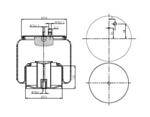 TORPRESS CELLA MOLLA PNEUMATICA MEMBRANA C302/B MAN TGA COMPLETA