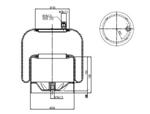 TORPRESS CELLA MOLLA PNEUMATICA MEMBRANA C304 MERCEDES ACTROS 1 PRIGIONIERO