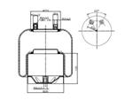 TORPRESS CELLA MOLLA PNEUMATICA MEMBRANA C304 MERCEDES ACTROS COMPLETA