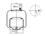 TORPRESS CELLA MOLLA PNEUMATICA MEMBRANA C304 MERCEDES ACTROS COMPLETA