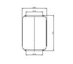 278.0.355 TORPRESS CELLA MOLLA PNEUMATICA MEMBRANA D278/B BMB 120 ANTERIORE EVOBUS VOLVO 178739