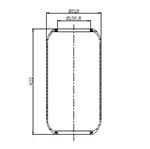 286.0.420 TORPRESS CELLA MOLLA PNEUMATICA MEMBRANA D286  PER IVECO BUS 491 ANTERIORE 500324098 
