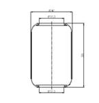 298.0.385 TORPRESS CELLA MOLLA PNEUMATICA MEMBRANA  PER IVECO BUS 380 480 580 680 ANTERIORE 4843255