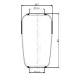 TORPRESS CELLA MOLLA PNEUMATICA MEMBRANA C299 MAN MERCEDES VOLVO BPW COD 81436010033