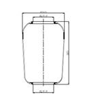 TORPRESS CELLA MOLLA PNEUMATICA MEMBRANA IRISBUS 768N VOLVO COD 5000954175