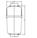 TORPRESS CELLA MOLLA PNEUMATICA MEMBRANA C302/E COD A6743280001