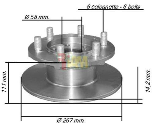 SERIE DISCHI FRENO ANTERIORE PER IVECO DAILY 28.8 / 30.8 / 32.8