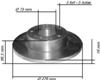 SERIE DISCHI FRENO POSTERIORE PER  IVECO DAILY CITY 2000 35S9,35SS11,35S13 2991646 960924S