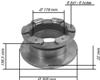 SERIE DISCHI FRENO POSTERIORE PER  IVECO DAILY 60C13, 65C11, C13, C15 , 65C17 42471150