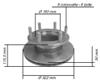 DISCO FRENO POSTERIORE NISSAN ECO T 135 -  ATLEON 140 - ECO L60-L70 06200438-0