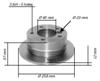 DISCO FRENO POSTERIORE MERCEDES SPRINTER - VOLKSWAGEN LT 9014230812