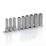 SET 9 CHIAVI A BUSSOLA 1/2'' TORX SU SUPPORTO IN ACCIAO [ ordine minimo € 300,00+IVA ]