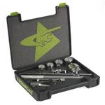 SET 5 CHIAVI A BUSSOLA ESAGONALI 3/4'' + ACCESSORI IN CASSETTA DI ABS