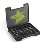 "SET 19 CHIAVI A BUSSOLA 1/2"" ESAGONALI RINFORZATE NON-SLIP IN CASSETTA DI ABS" [ ordine minimo € 300,00+IVA ]