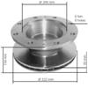 SERIE DISCHI FRENO ANTERIORE/POSTERIORE  PER IVECO EUROCARGO 80/100 - TECTOR 80 / 100  EUROFIRE 1908578 7182682 1907726