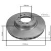 SERIE DISCHI FRENO ANTERIORE  PER IVECO EUROCARGO 110E15 100E18 100E23 120E15  EL18 EL21 E23 130E15 E18 E21 COD 1907568