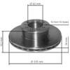 DISCO FRENO ANTERIORE MERCEDES ATEGO I - II 9704210612