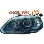Kit faro principale PER Honda Civic 99-01 3+4 tÃ¼rigDAL 99-01              SCHWARZ