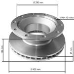 BRAKE DISC BPW WITH ABS BPW - TRAILER SH - SB 4345 10 HOLES CODE 308835010