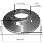 Disco Freno  Anteriore Iveco Cod 1904534
