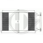 Condensatore, Climatizzatore PER Fiat Punto 99-03DAL 98-09.00        559x312x18