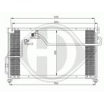 Condensatore, Climatizzatore PER Mazda 626 Limousine 92-97DAL 92-97           545X305X16