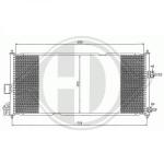 Condensatore, Climatizzatore PER Nissan Almera N16 (3/4/5Trg) 02-06DAL 00-01            690x294mm