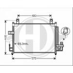 Condensatore, Climatizzatore PER Kia Rio 4/5 türig 02-05DAL 02-05